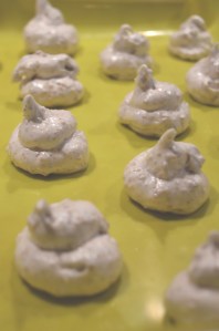 I am aware they are a little turd-like in appearance at this stage