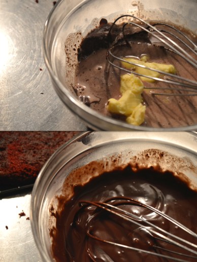 dark chocolate ganache