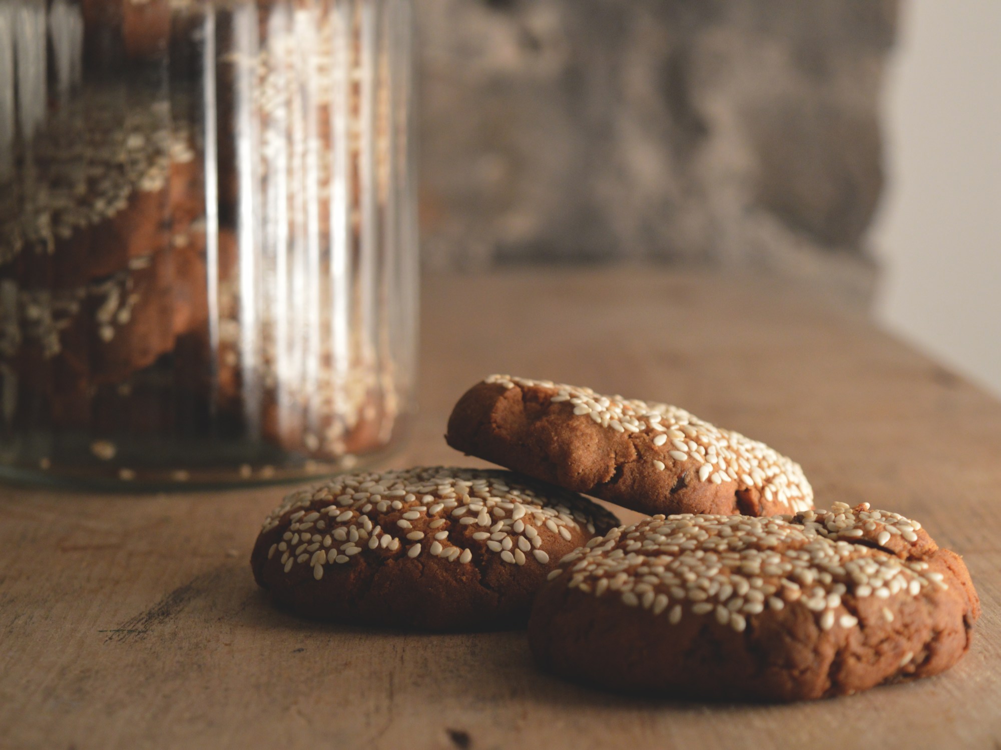 date, ginger and sesame biscuits Dan Lepard