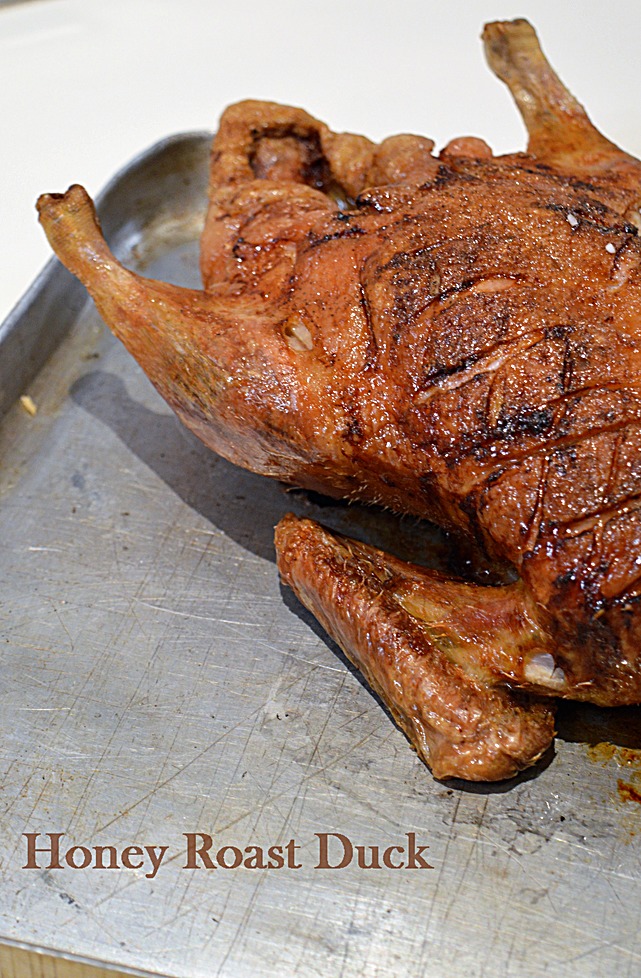honey roast duck