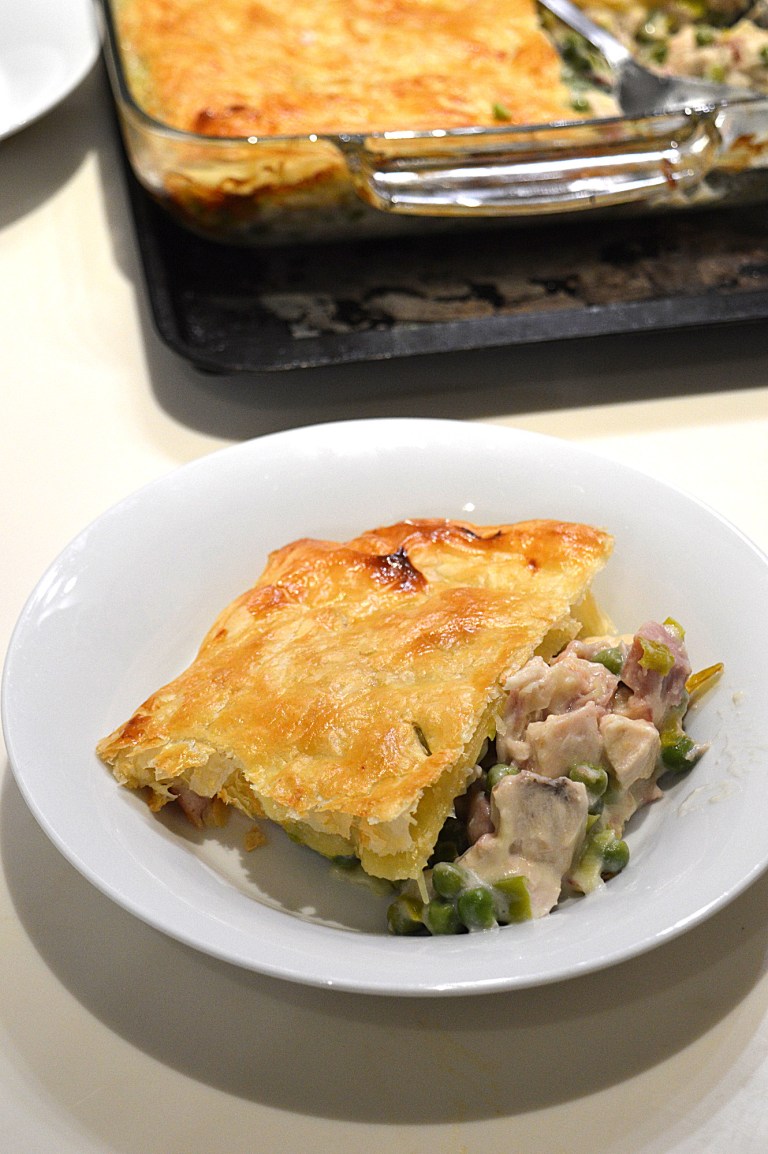 chicken and ham pie