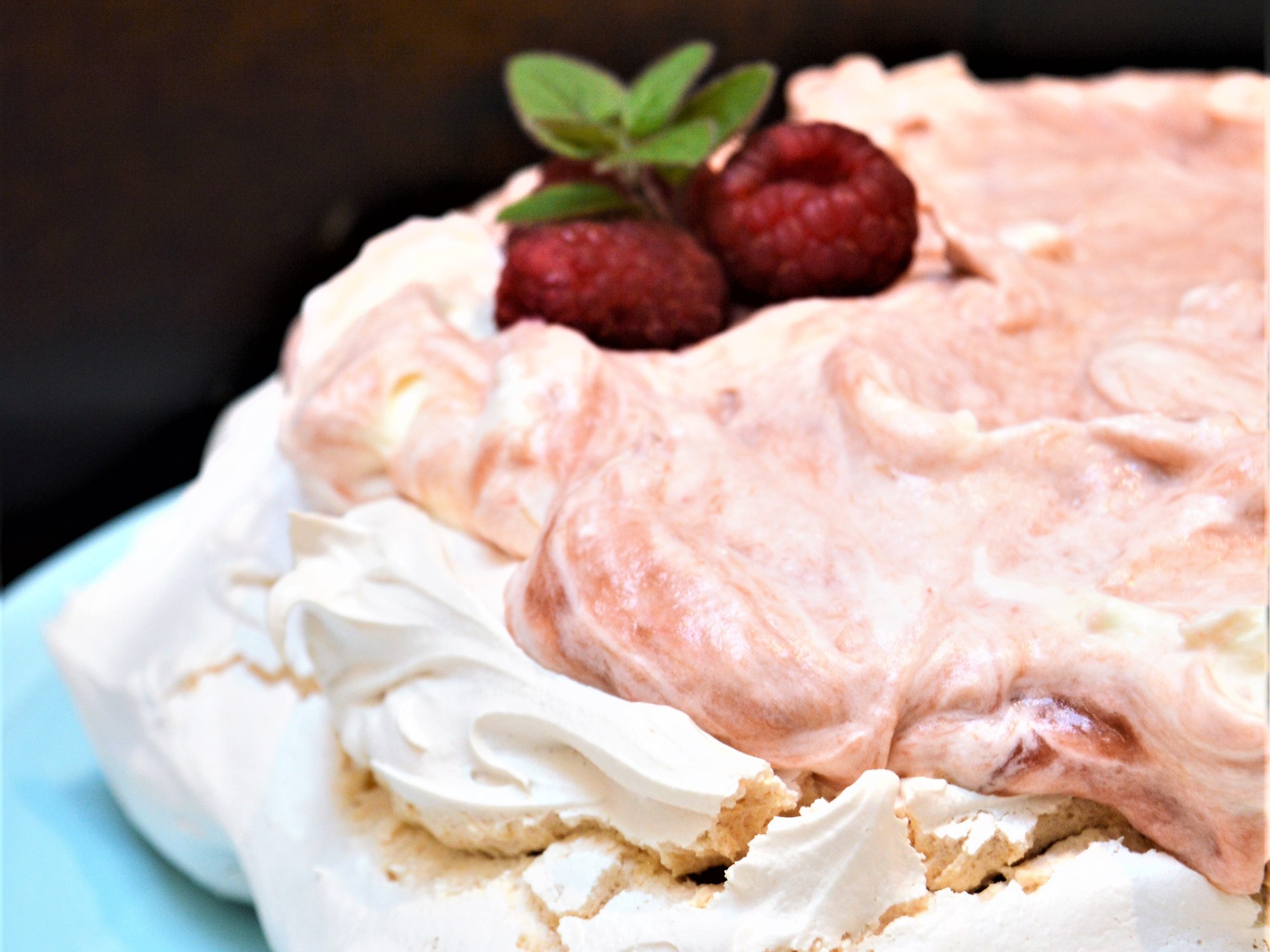 rhubarb pavlova