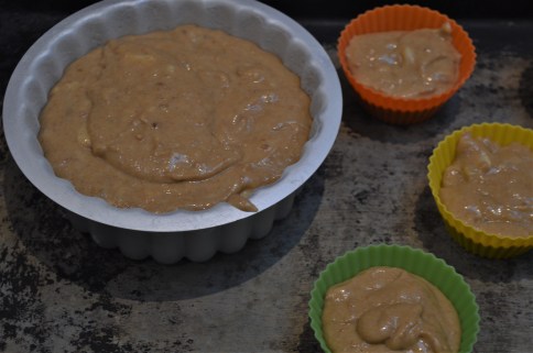banana chocolate parquet cake