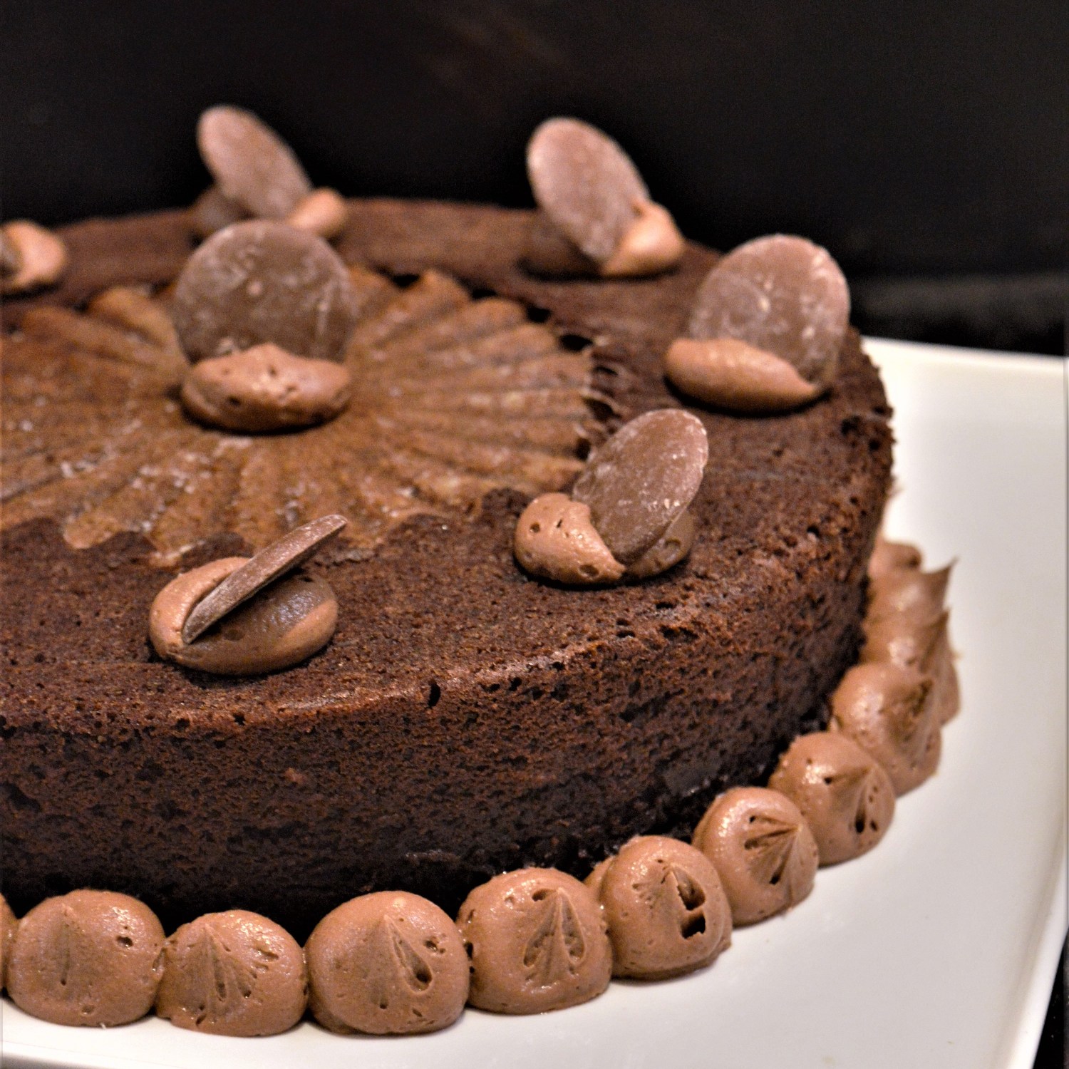 banana chocolate parquet cake