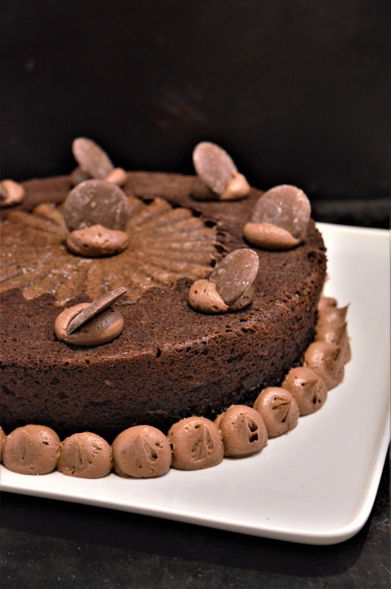 banana chocolate parquet cake